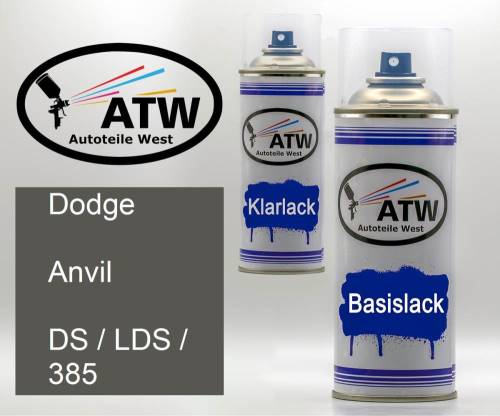 Dodge, Anvil, DS / LDS / 385: 400ml Sprühdose + 400ml Klarlack - Set, von ATW Autoteile West.